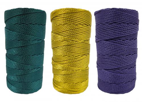 Mardi Gras #36 Knotted Rosary Cord Twine Bundle